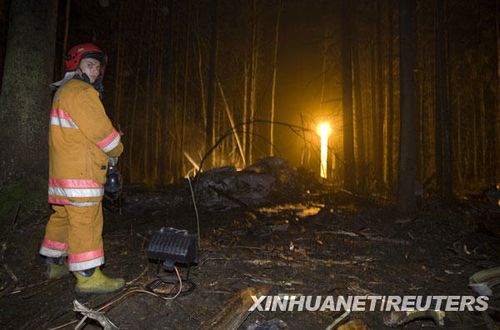 俄罗斯一架小型飞机在白俄罗斯坠毁
