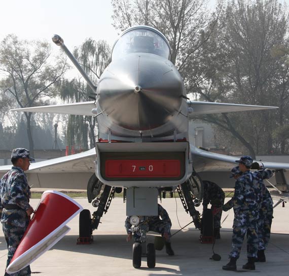中国空军歼10战斗机