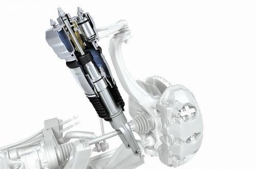 图为保时捷空气悬挂系统