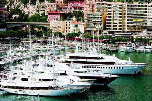 摩纳哥世界的游艇