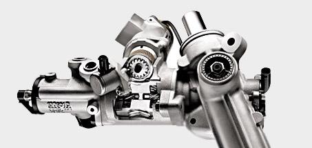 图为宝马主动转向机构